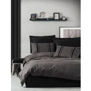 Posteljina CB Ranforce double - Plain Line - SIYAH/GRI