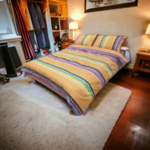 Posteljina Damast Dalia 150x200cm Žuta/Plava boja