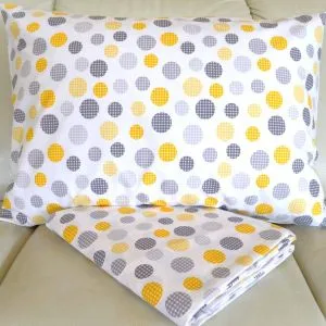 Posteljina Dots 140x200cm(jorganska navlaka+jastučnica 50x70cm)