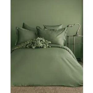 Posteljina ISSIMO SATEN FAMILY - Simply Satin - FOREST GREEN