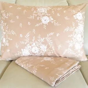 Posteljina Rose bež 200x200cm