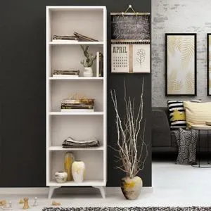Potena White Bookshelf