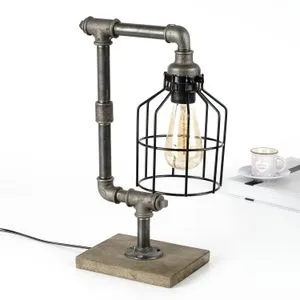 Pp113 Black
Silver Table Lamp