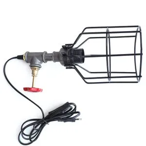 Pp116 Crna i Srebrna Stočna Lampa