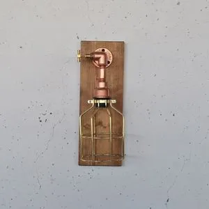 Pp170 Drvena Lampa u Roze Zlatu