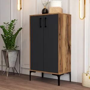 Prag - Walnut, Anthracite Walnut
Anthracite Shoe Cabinet