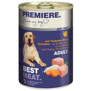Premiere Dog Best Meat Adult Ćuretina,Šargarepa,Pirinač 400g konzerva