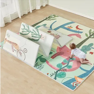 Premijum D&B sklopiva podloga sa dva lica Žirafa + Dino 177x196x1 cm