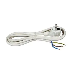 Priključni kabl 16 A 250 V 3500 W, beli, 1,5m bulk H05VV-F 3G2,5