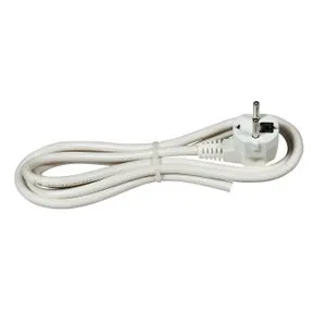 Priključni kabl 16A 250V 3500W 3m, beli, bulk  H05VV-F 3G1,5