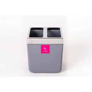 Primanova čaša za četkice Toscana siva PVC M-SA03-07