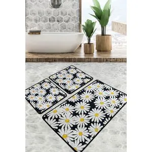 Primula Djt Multicolor Bathmat Set (3 Pieces)