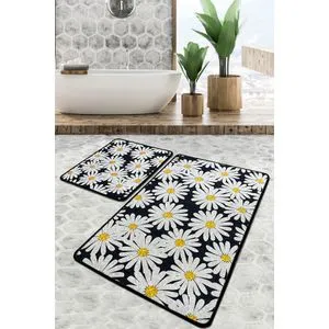 Primula Djt Multicolor Set Tepiha za Kupatilo (2 Komada)