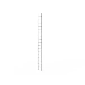 Prislone jednodelne merdevine 17 gazišta 4,68m 150kg Elkop