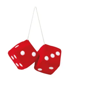 PRIVEZAK KOCKICE CRVENO BELE 6X6CM