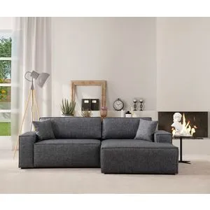 Pırlo Corner Right - Dark Grey Dark Grey Corner Sofa-Bed