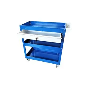 PROLINETECH Kolica za alat sa 3 police i fiokom – plava PLT/WS-03/1