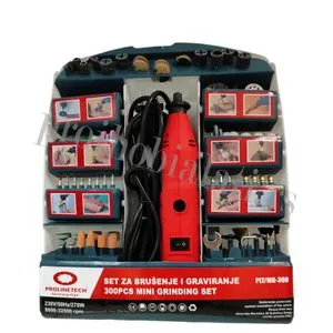 PROLINETECH Set za brušenje i graviranje + 300el PLT/MG-300