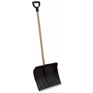 Prosperplast lopata za sneg 41 eco crna sa drvenom D drškom