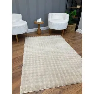 Puffy Bubble Duz - Beige Beige Carpet (120 x 180)