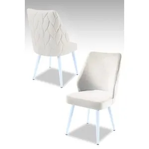 Pufi - Cream, White Cream
White Chair Set (4 Pieces)