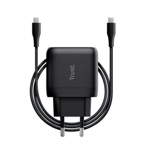 Punjač TRUST Maxo 45W USB-C laptop smartphone tablet 2m USB-C kabel crna