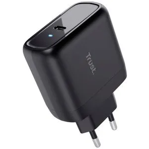 Punjač TRUST Maxo 65W USB-C za laptop, pametni telefon i tablet sa 2m USB-C kablom - crna