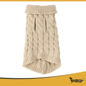 Purlov Džemper za ljubimce Bež 24x16cm S