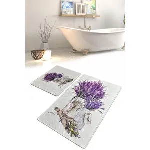 Purpura Multicolor Bathmat Set (2 Pieces)