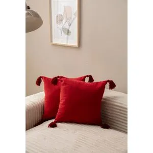 Puskul - Red Red Cushion Cover Set (2 Pieces)