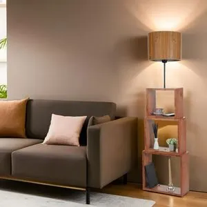 Puzzle Ceviz Lambader Bambu 01 Abajurlu Wooden
Walnut Floor Lamp