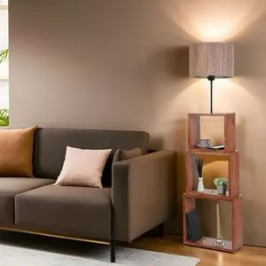 Puzzle Ceviz Lambader Bambu 04 Abajurlu Wooden
Walnut Floor Lamp