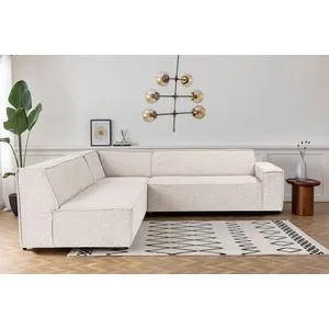 Puzzle Corner (O2-C-R2) - Light Brown Light Brown Corner Sofa