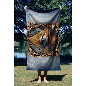 Pyramid Eye 70 Multicolor Beach Towel