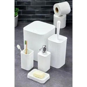 PZR-061 White Bathroom Set (5 Pieces)