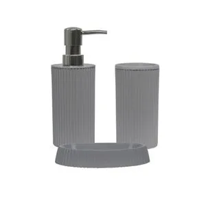 PZR-067 Beige Bathroom Set (3 Pieces)