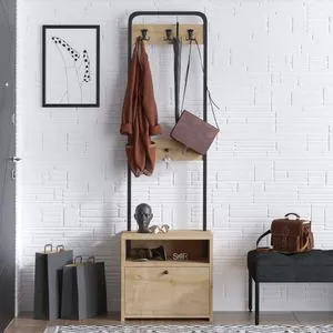 Quinn Sapphire Oak Hall Stand