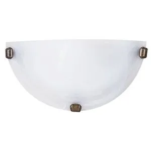 Rabalux Alabastro zidna lampa E27 60W bela/bronza