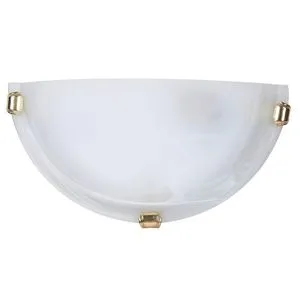 Rabalux Alabastro zidna lampa E27 60W bela/zlatna