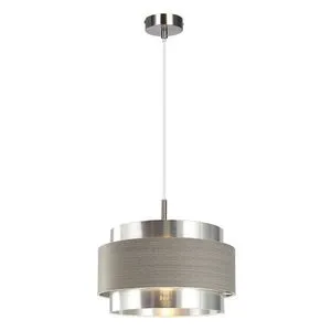 Rabalux Basil visilica E271XMAX 40W hrom/ s oak