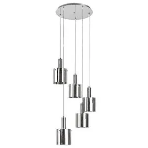 Rabalux Donati, staklo Visilica lampa, hrom, tonirano staklo, E27 5x