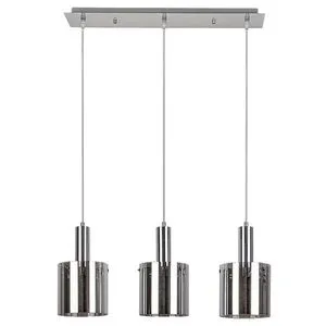 Rabalux Donati, staklo Visilica lampa, hrom, tonirano staklo, E27 3x