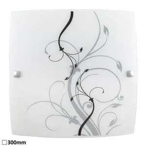 Rabalux Elina plafonjera300x300E27 60W crna/bela