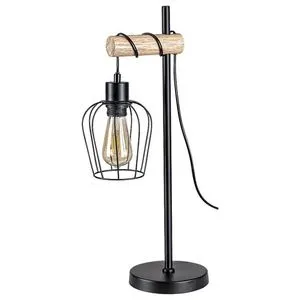 Rabalux Fabian, unutrašnja metal-drvena stona lampa, E27 1x