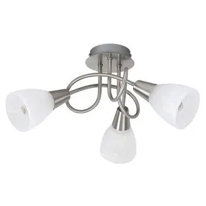Rabalux Jenna, plafonska lampa bez sijalice 3x40W, brušeni hrom