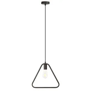 Rabalux Levi pendantik triangular E27 max60W crna Industrijska rasveta