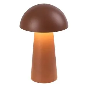 Rabalux Mireo stona lampa u obliku pečurke, braon 76039