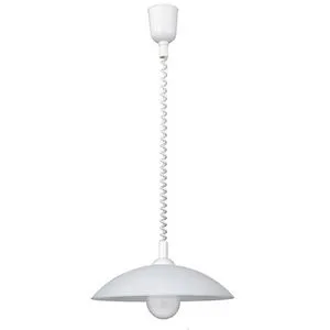 Rabalux okrugla visilica potezna D40 E27 60W, bela