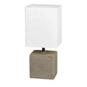 Rabalux Orlando keramička stona lampa E14 40W braon