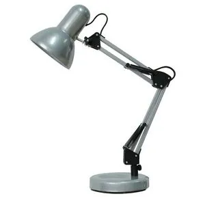 Rabalux Samson stona lampa E27 60W, srebrna